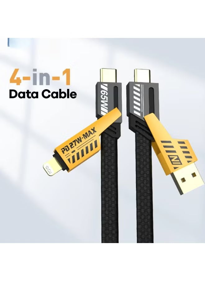 65W 4-in-1 Fast Charging Cable